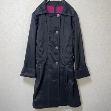 Chrism ontez 트렌치코트 허리 벨트 포함 블랙