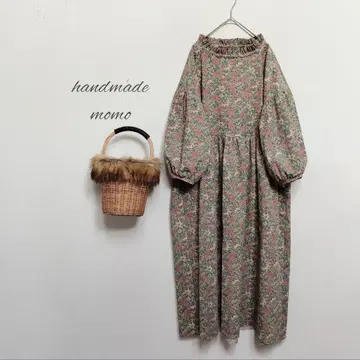 handmade 코듀로이 원피스 free 꽃무늬 YUWA