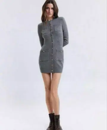 ZARA 포켓 숏 니트 원피스