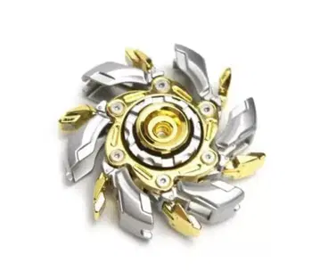 새상품 멋진 피젯 토이 핸드 스피너 아연 합금 실버 골드 케이스 포함