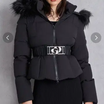 GYDA GD 벨트 포함 숏 다운 코트