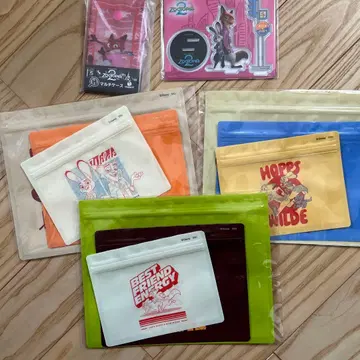 주토피아2 해피 복권 멀티 케이스 아크릴 스탠드 지퍼 백 세트