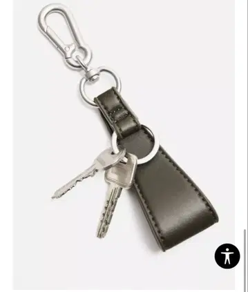 ZARA 자라 다크 그린 카라비너 키링