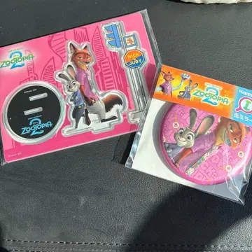 주토피아2 Happy 복권 캔 거울 해피 복권 I상 G상 아크릴 스탠드