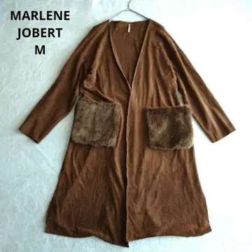 마를레느 조벨 코트 가디건 스웨이드 퍼 브라운 M