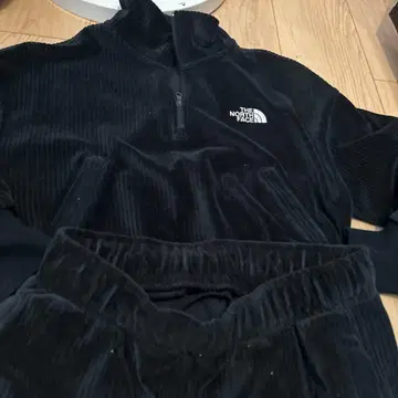 THE NORTH FACE 코듀로이 상하의 세트 블랙