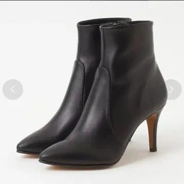 새상품급 다이애나 블랙 숏부츠 사이드 지퍼 23cm