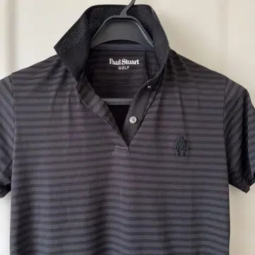 Paul Stuart 골프 피케 셔츠 블랙