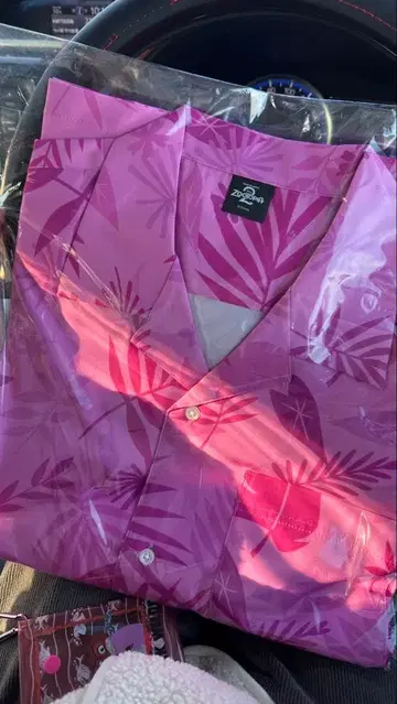 주토피아 하와이안 셔츠 핑크