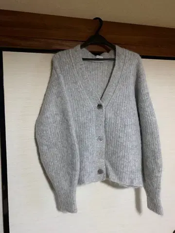 CASA FLINE 그레이 가디건 긴팔