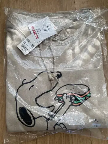 유니클로 피넛 후드 맨투맨 XL 스누피