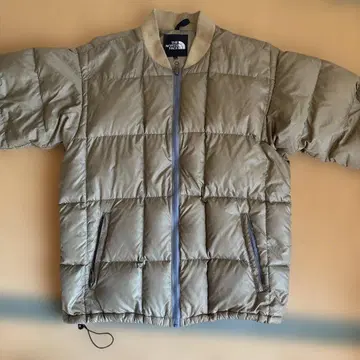 THE NORTH FACE 올리브색 퀼팅 다운 자켓