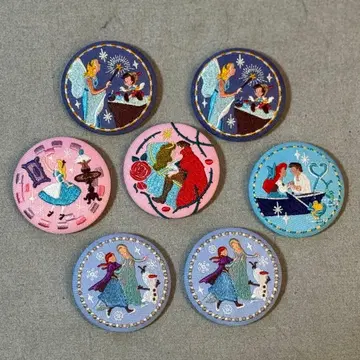 디즈니 자수 캔뱃지