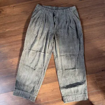 코듀로이 와이드 팬츠 브라운