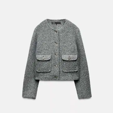 ZARA 부클레 숏 자켓