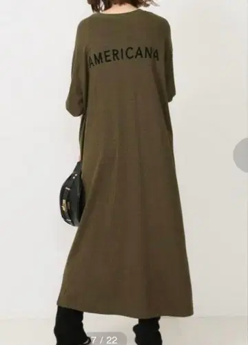 아메리카나 롱 원피스 두지엠 클라세 사이드 지퍼 카멜