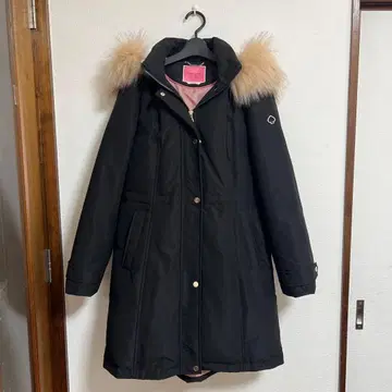 케이트 스페이드 인조 모피 트리밍 다운 자켓