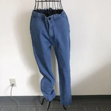 아줄바이마우지 블루 데님 조정 끈 포함