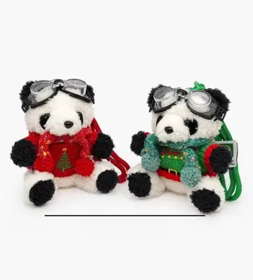 크리스마스 팬더 봉제 인형 키링