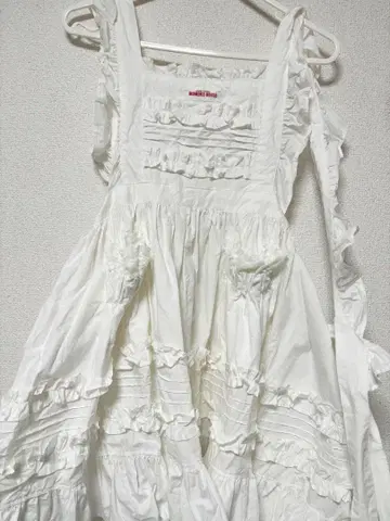 내일까지 판매 모모코 하우스 스테디셀러 에이프런 화이트