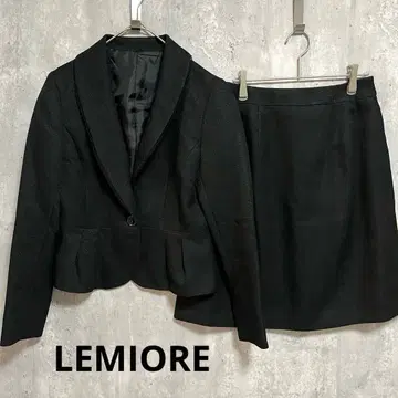 새상품급 LEMIORE 수트 라메 믹스 셋업 상하의 세트 스커트 고급