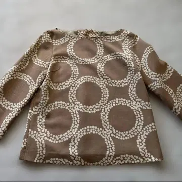 여성용 패션 티셔츠, 베이지 새상품 베이지 바탕에 화이트 패턴 엔