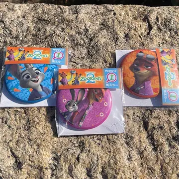 주토피아2 캔 거울 3개 세트 제일복권