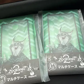 주토피아 멀티 케이스 2개 세트 Happy 복권 파우버트