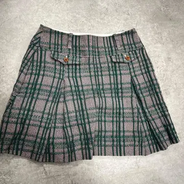 일본제 MASTER BUNNY EDITION 체크 울 스커트 S
