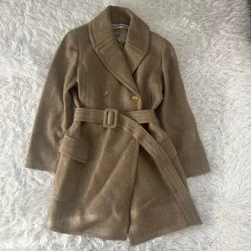 새상품급 49AV JUNKO SIMADA 울 코트 벨트 포함