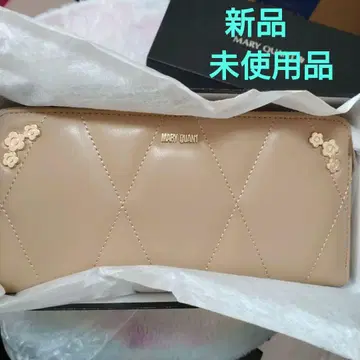 마리콴트 새상품 장지갑 베이지