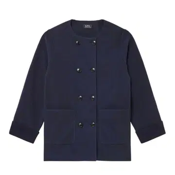 APC 노카라 코트 자켓 숏코트