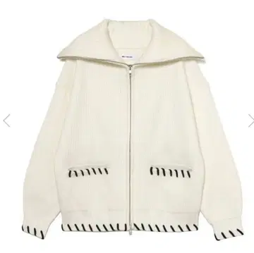 melt the lady stitch zip knit jacket