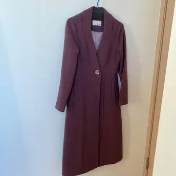 Lily Brown 퍼플 롱 코트