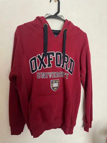 OXFORD UNIVERSITY 빨간색 후드 부착 후드티 L 사이즈