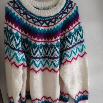 모헤어 울 혼방 니트 L 사이즈