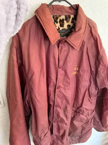 X-Large 레오파드 안감 자켓