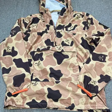 ripndip 카모플라쥬 나일론 풀오버