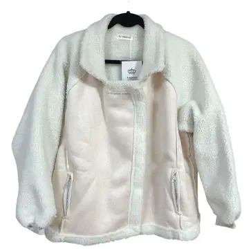 보아 자켓 화이트 세련된 여성용 새상품