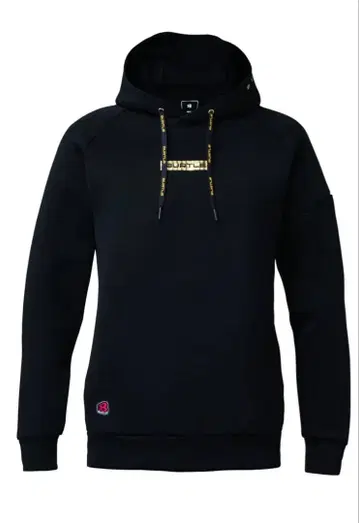 블랙 후드티 골드 로고