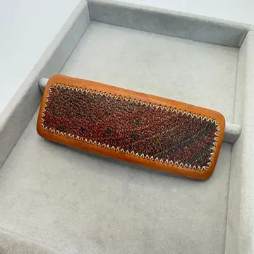 [ 인기 ] ETRO 머리핀 페이즐리 브라운 가죽