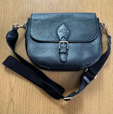 새상품급 훌라 우라니아 숄더백 크로스바디 가죽 블랙