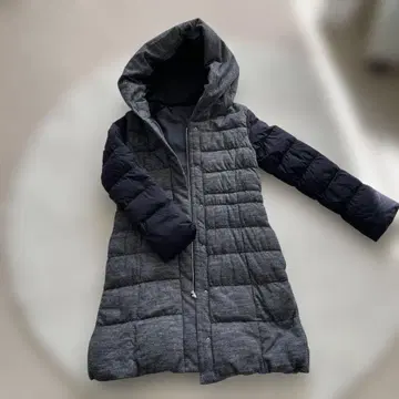 Gabardine K.1 후드 부착 다운 자켓 9호 사이즈 (무릎 기장)