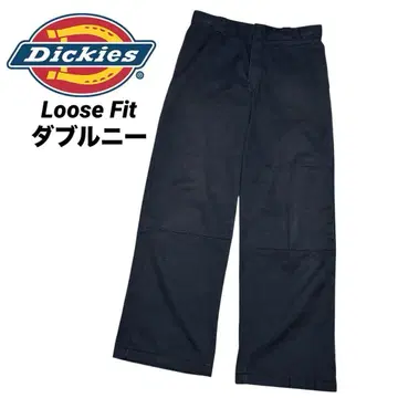 [ Dickies ] 루즈핏 블랙 더블니 W32 85283