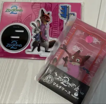 주토피아2 해피 복권 아크릴 스탠드 닉&주디 멀티 케이스 닉