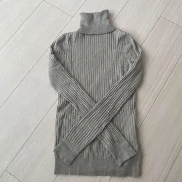 드로어 캐시미어 실크 리브 니트