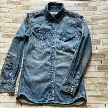 새상품급 REMI RELIEF 데님 웨스턴 셔츠 빈티지 M 일본제