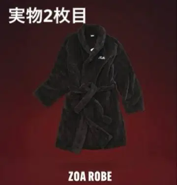 ZO&FRIENDS ZOA 로브 블랙 플리스 로브