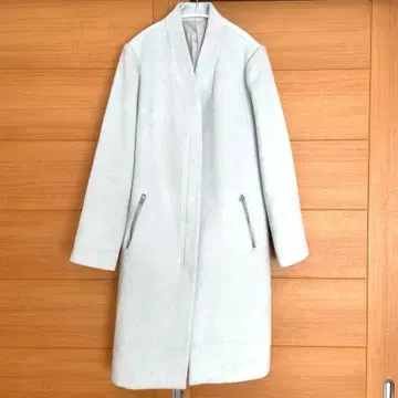 코트 크림 블루 스카이블루