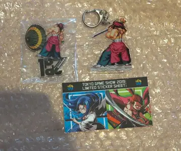 SNK 카자마 죠 아크릴 스탠드 키링 씰 세트 사무라이 스피리츠